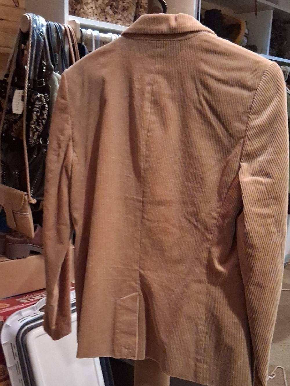Lauren Ralph Lauren Camel Corduroy Blazer with Gold Crest Patch - Picture 6 of 9